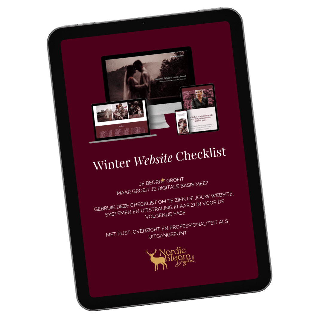 Winter Website Checklist mockup Winter Website Checklist